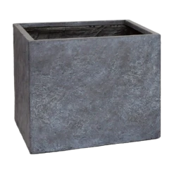 Plantenbak Arizona Cubi - L23 X B23 X H23cm - Donkergrijs