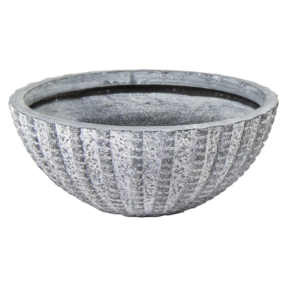 Plantenschaal Arkansas - D28 X H11.5cm - Lichtgrijs 1 Plantenschaal Arkansas - D28 X H11.5cm - Lichtgrijs