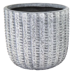 Bloempot Arkansas Egg Washed - D25 X H25cm - Lichtgrijs