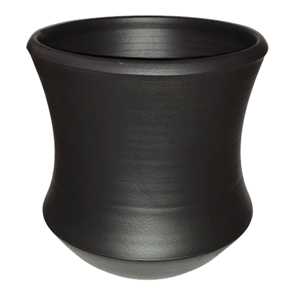 Bloempot Ballarat - D27 X H27cm - Mat Zwart 1 Bloempot Ballarat - D27 X H27cm - Mat Zwart