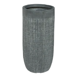 Bloempot Bryan Hoog - D34 X H63,5cm - Grijs
