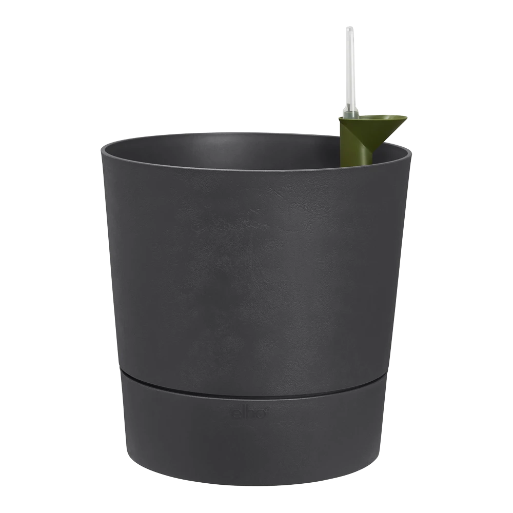 Bloempot Elho Greensense Aqua Care Rond - D30 X H29cm - Houtskoolgrijs - Afbeelding 2