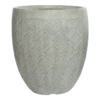 Bloempot Ella - D31 X H33cm - Lichtgrijs