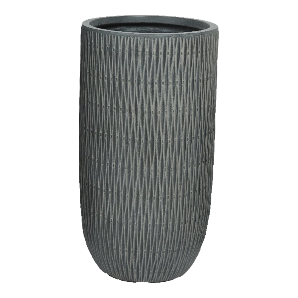 Bloempot James Hoog - D34 X H63,5cm - Grijs 1 Bloempot James Hoog - D34 X H63,5cm - Grijs