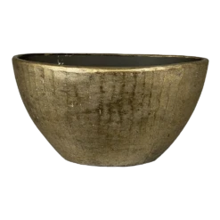 Bloempot Kos Ovaal - L35 X B16 X H19cm - Goud