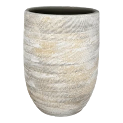 Bloempot Miami Hoog - D23 X H30cm - Grijs