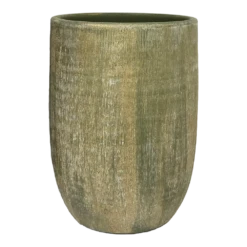 Bloempot Miami Hoog - D29 X H50cm - Groen Cement