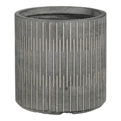 Bloempot Oslo - D44,5 X H44cm - Zwart-grijs