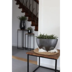 Bloempot Petra - D27 X H24cm - Platinum -Groene Tuin Verkoop bloempot petra platinum bloempot 3 1