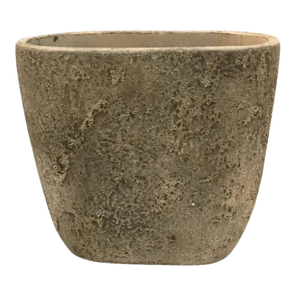 Bloempot Shanon Ovaal - L41,5 X B16,5 X H50cm - Earth Groen