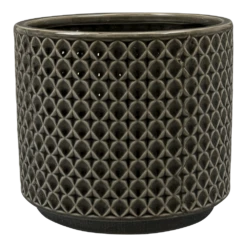Bloempot Thies - D17 X H15cm - Antraciet