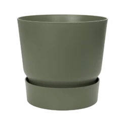 Elho Bloempot Greenville Rond 25cm - Bladgroen