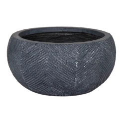 Plantenschaal Iowa Bullet - D42 X H21cm - Donkergrijs