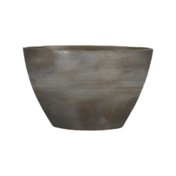 Bloempot Lester Ovaal - L30 X B17 X H19cm - Donkergrijs