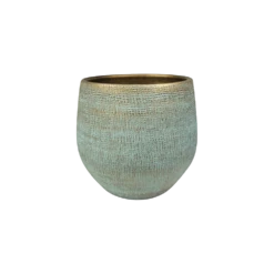 Bloempot Ryan - D26 X H26cm - Shiny Blue