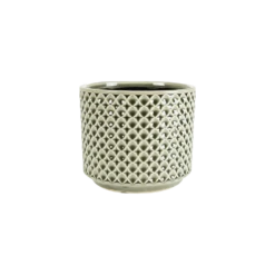 Bloempot Thies - D17 X H15cm - Olijf Groen