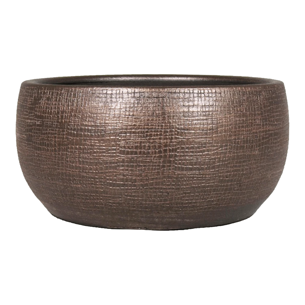 Plantenschaal Mira - D34 X H15cm - Koper 1 Plantenschaal Mira - D34 X H15cm - Koper