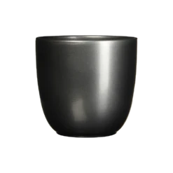 Bloempot Tusca - D25 X H23cm - Antraciet