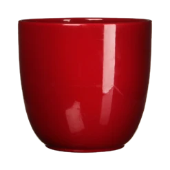 Bloempot Tusca - D35 X H31.5cm - Donkerrood