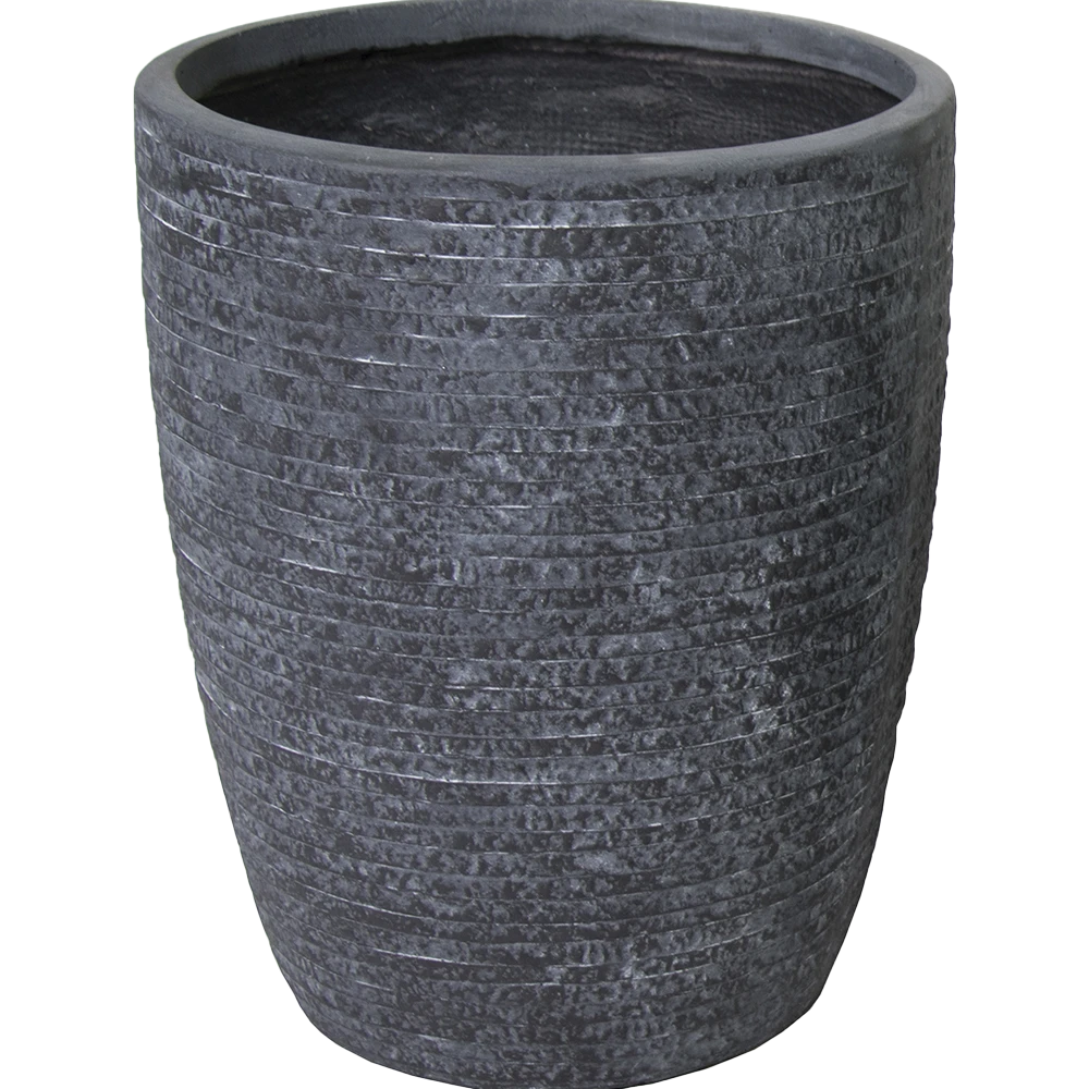 Bloempot Utah Egg High - D50 X H56cm - Donkergrijs 1 Bloempot Utah Egg High - D50 X H56cm - Donkergrijs