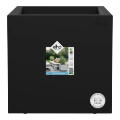 Elho Vivo Next Vierkant Wielen 40cm - Living Black -Groene Tuin Verkoop vivo next vierkant wielen 40cm living black 5 1
