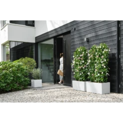 Elho Vivo Next Vierkant Wielen 40cm - Wit -Groene Tuin Verkoop vivo next vierkant wielen 40cm wit 6 1